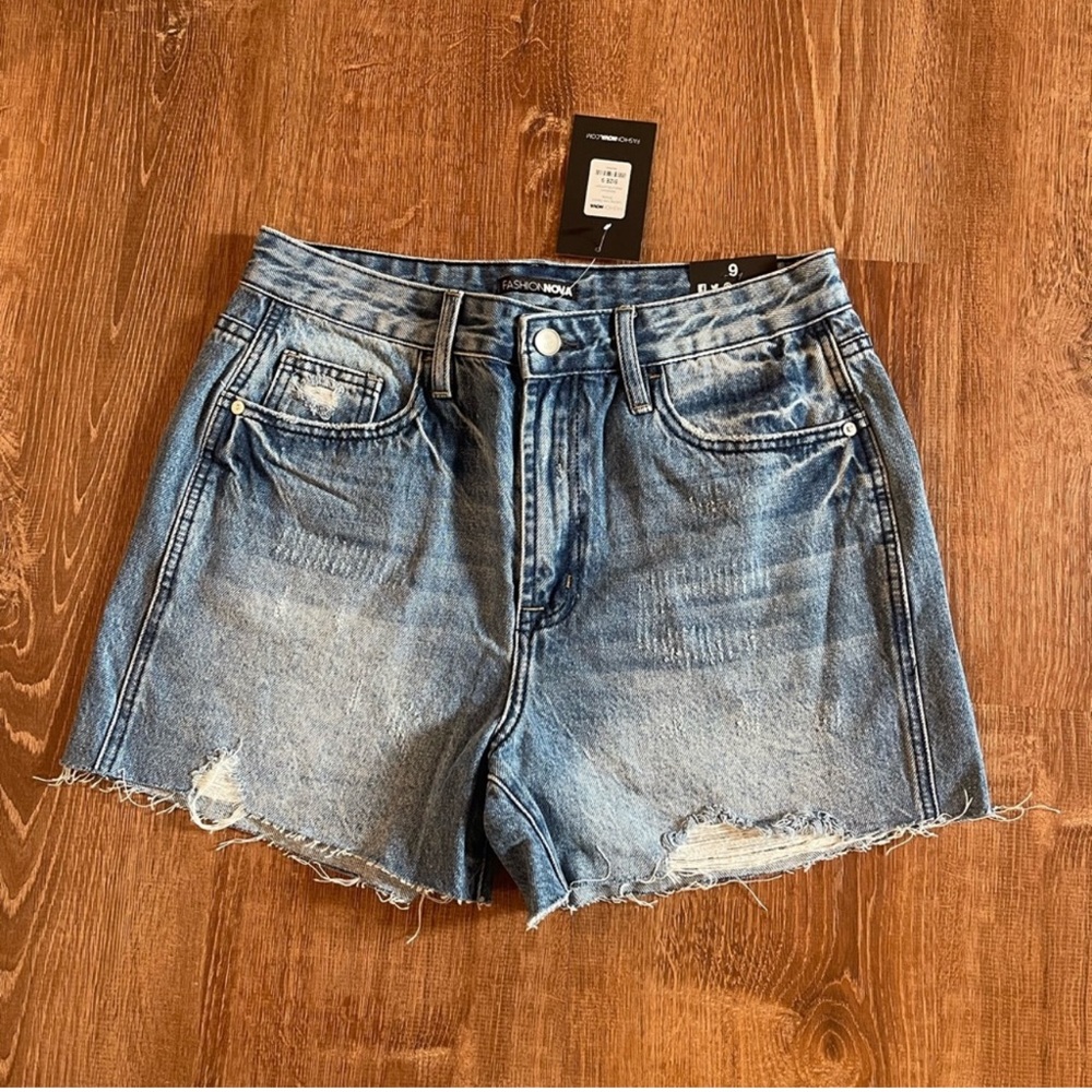 Denim shorts